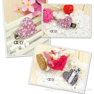 Heart-Shaped 64MB-128GB USB Memory Flash Drive
